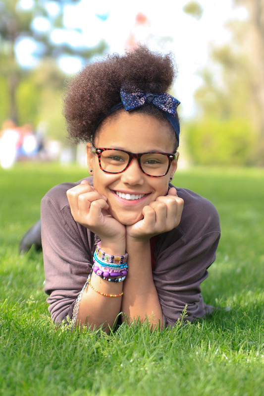 girl smiling